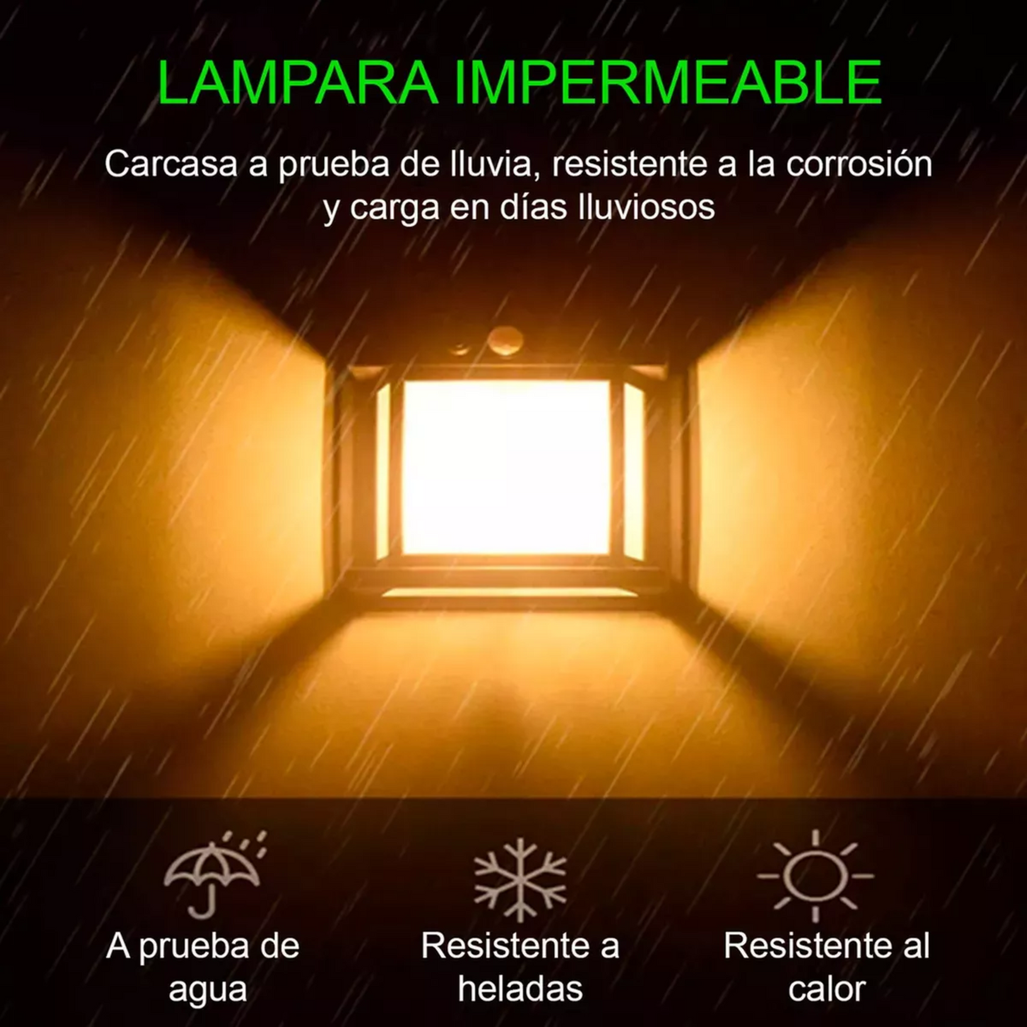 Lampara solar con sensor de movimiento ECOLUZ 360™️