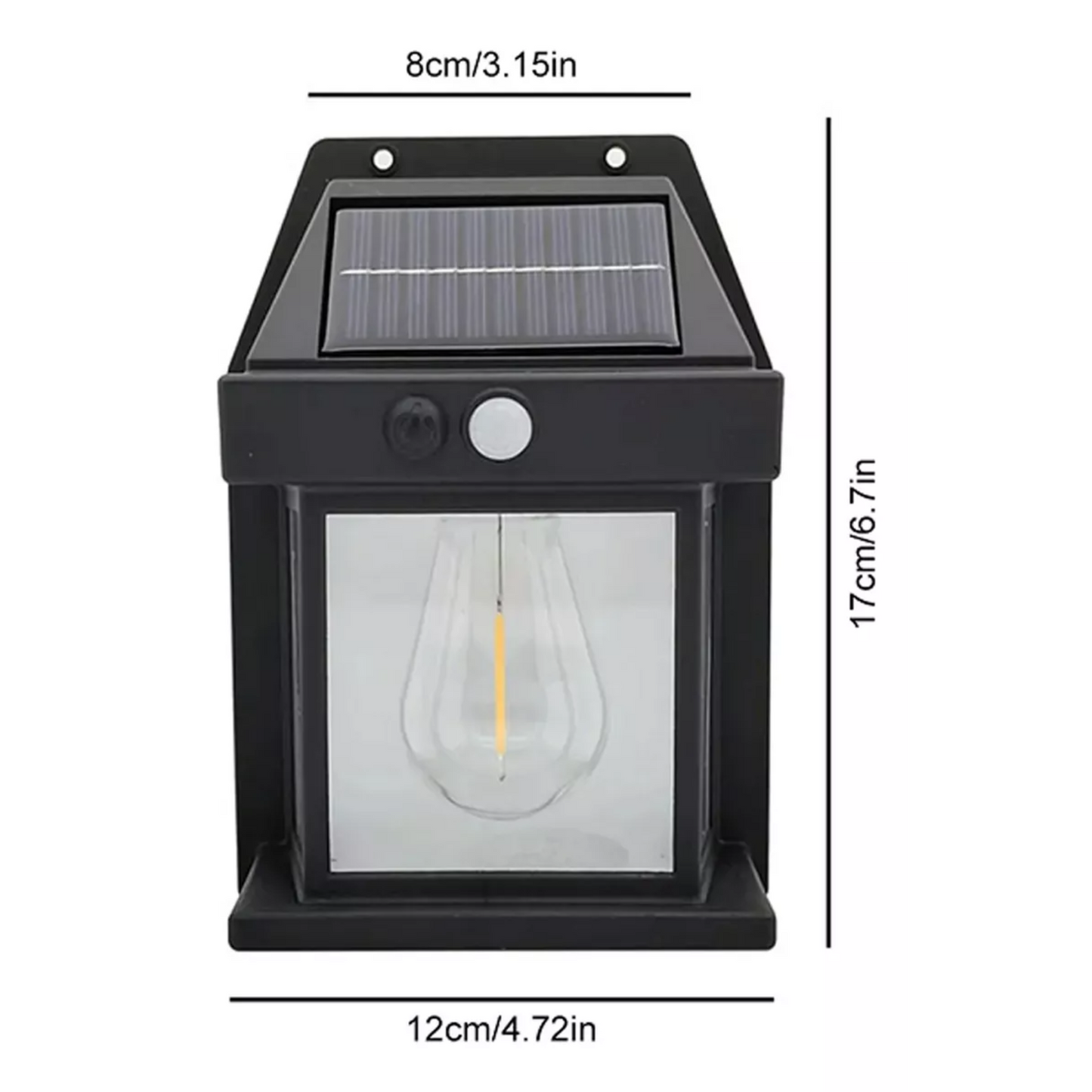 Lampara solar con sensor de movimiento ECOLUZ 360™️
