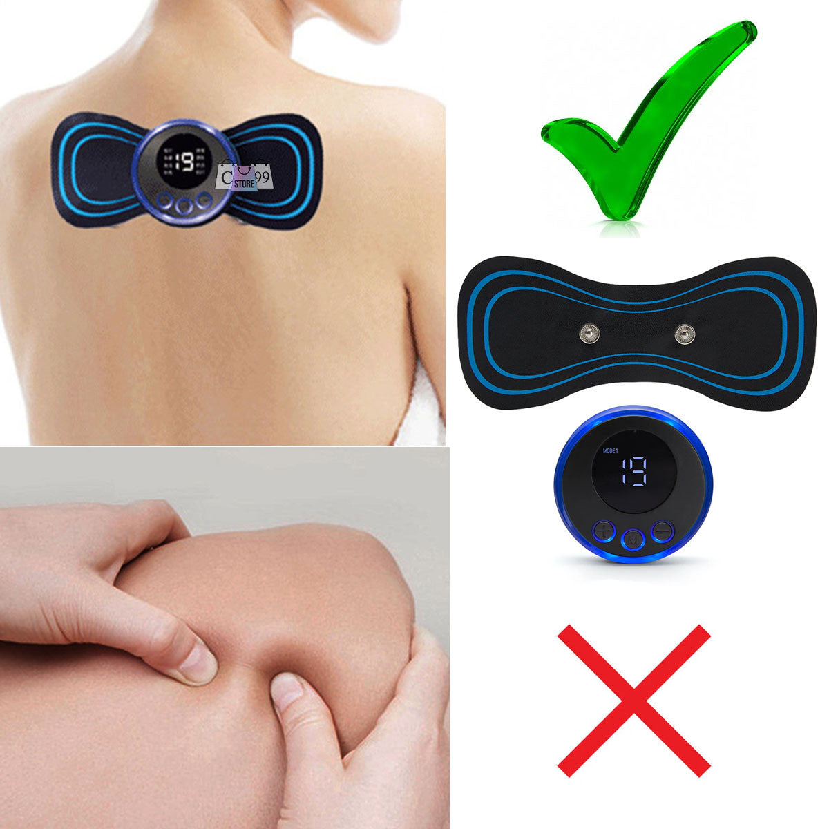 Pack x2 Mini Masajeador Cervical y de Espalda - ALIVIO EN 5 MINUTOS💆♂